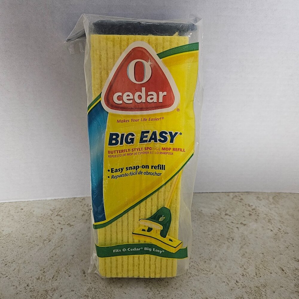 O-Cedar Big Easy Butterfly-Style Sponge Mop Refill Discontinued New Sealed